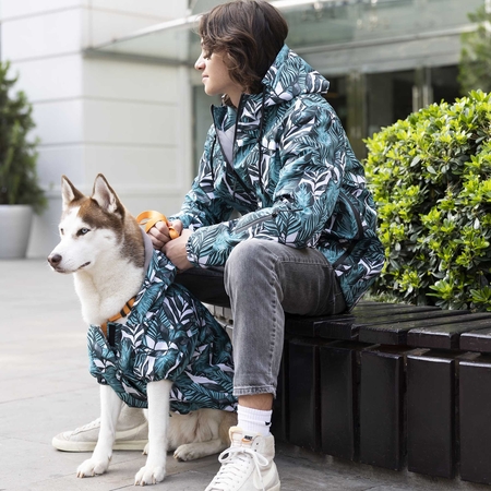 Lindodogs - Aqua Black Polar Fleece Waterproof Raincoat (1) Lindodogs - Aqua Black Polar Fleece Waterproof Raincoat (1)