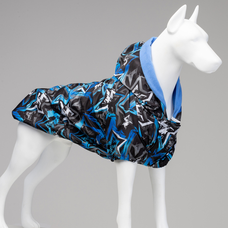 Lindodogs - Blue Star Polar Fleece Waterproof Raincoat Lindodogs - Blue Star Polar Fleece Waterproof Raincoat