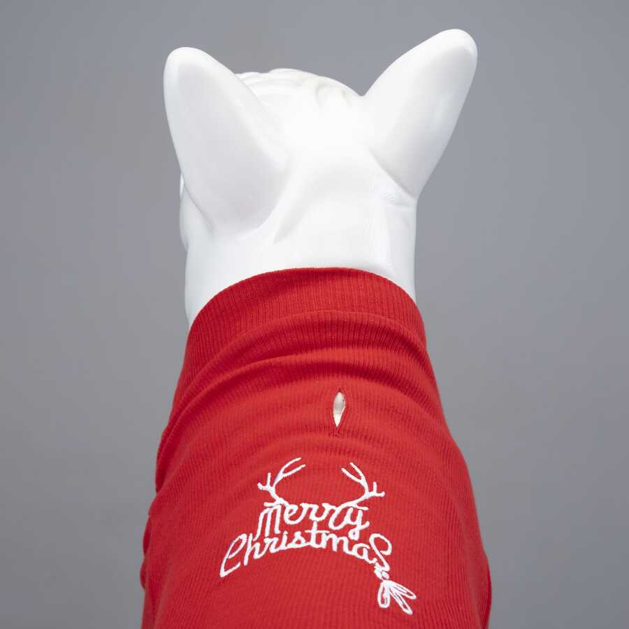 Flex Merry Christmas Küçük, Orta ve Büyük Irk Köpek Tshirt