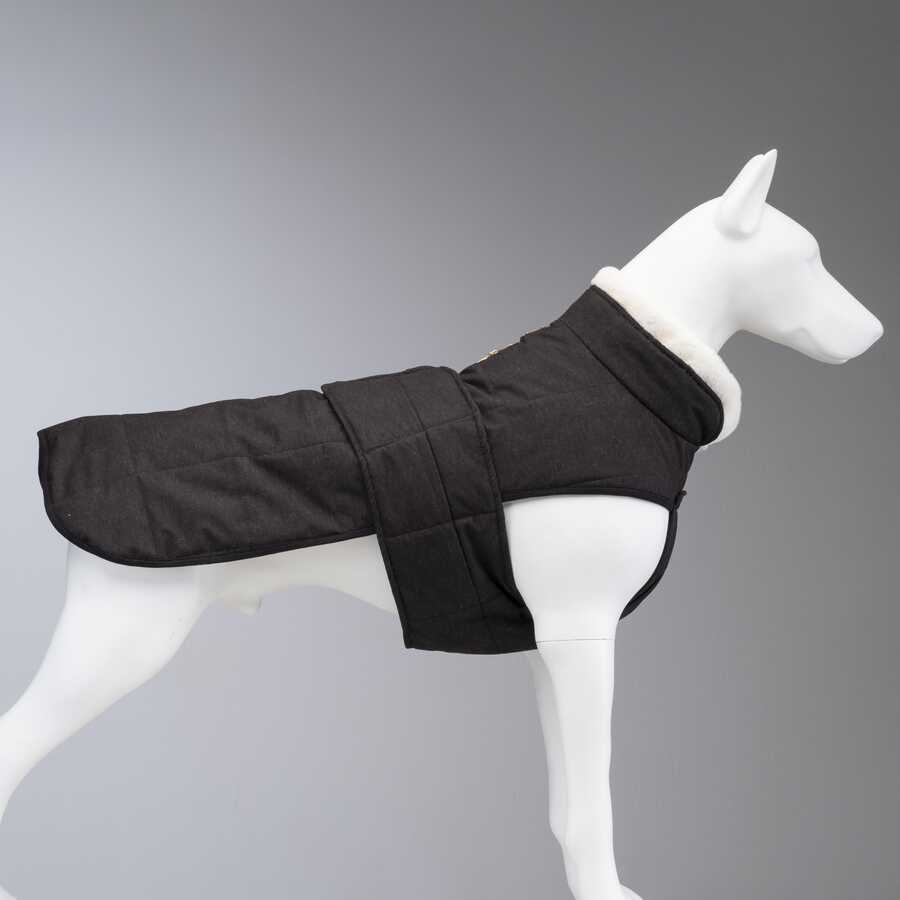 Luxury Plus Black Dog Coat