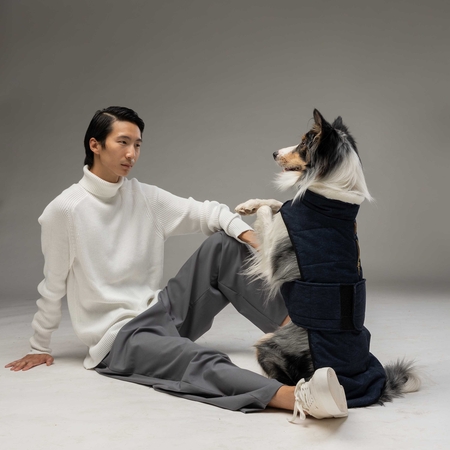 Lindodogs - Luxury Plus Dark Blue Dog Coat (1)