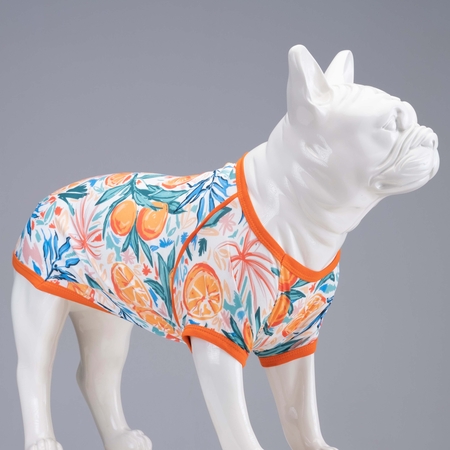 Lindodogs - Orange Blossom Küçük, Orta ve Büyük Irk Köpek Tshirt Lindodogs - Orange Blossom Küçük, Orta ve Büyük Irk Köpek Tshirt