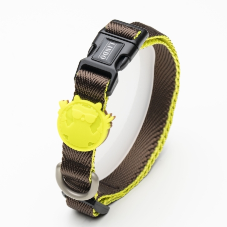 Lindodogs - Urban Glow Dark Coffee Boyun Tasması (1) Lindodogs - Urban Glow Dark Coffee Boyun Tasması (1)